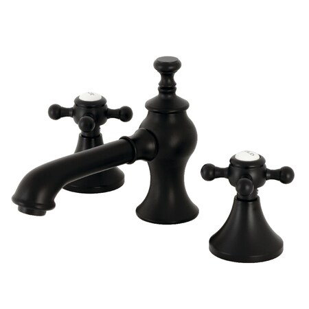 Kingston Brass KC7060BX English Country 8" Widespread Bathroom Faucet, Matte Black KC7060BX